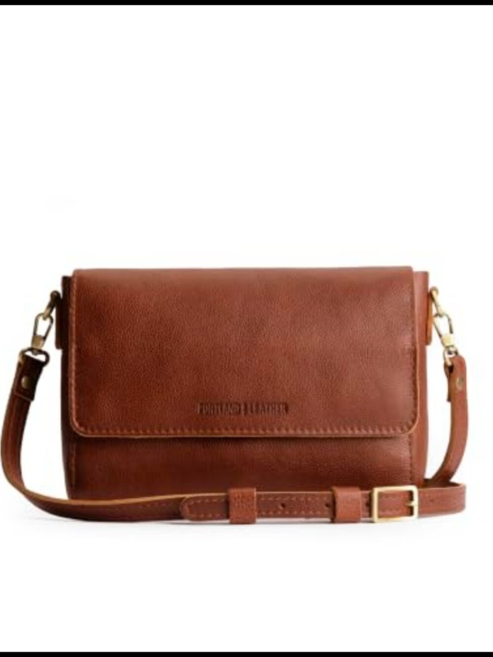 Full-Grain Leather Crossbody Bag Messenger Purse Handcrafted